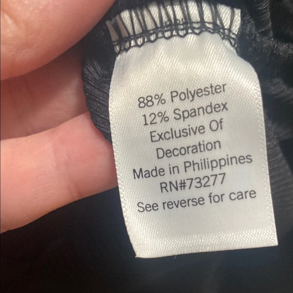 Nine West Black Ruched Asymmetrical Top - Picture 5 of 5